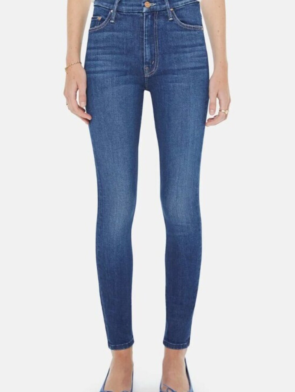 MOTHER The High Waisted Looker Skinny Denim Jeans - Size - 27